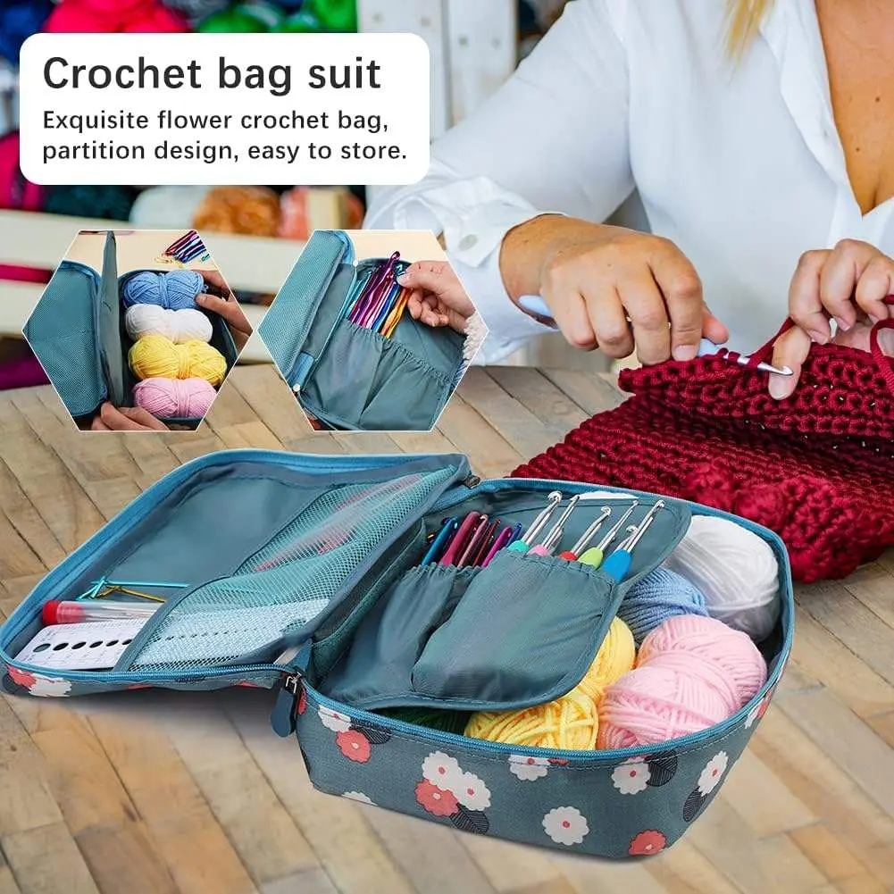 OEM crochet kit packaging options organized around yarn tools instructions and retail presentation