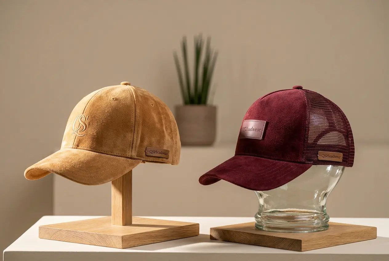 custom wool caps manufacturer reviewing premium wool blend headwear