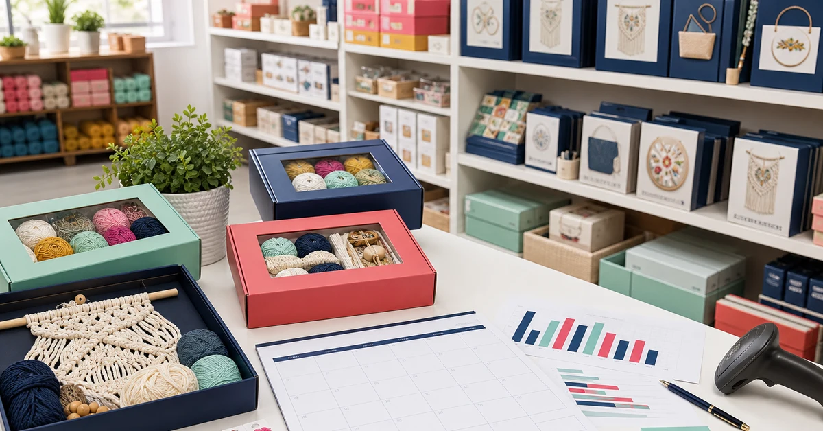 craft kit inventory planning for retailers with seasonal kits and reorder calendar
