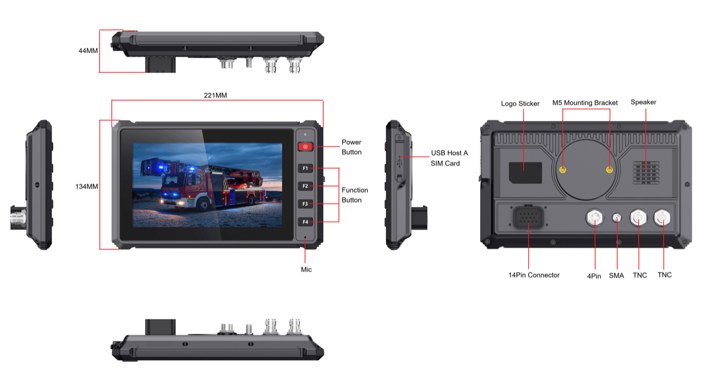 PDS T7 compact rugged hardware for Android or Linux vehicle projects
