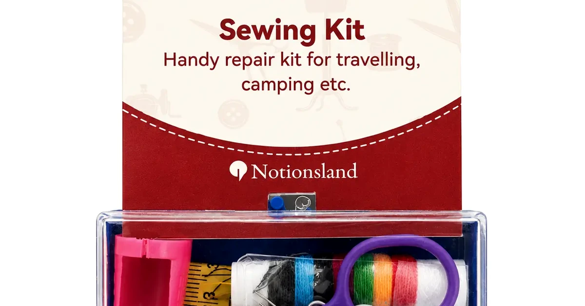 Camping-Nähreparaturset, Produktpaket für Reparaturen im Freien