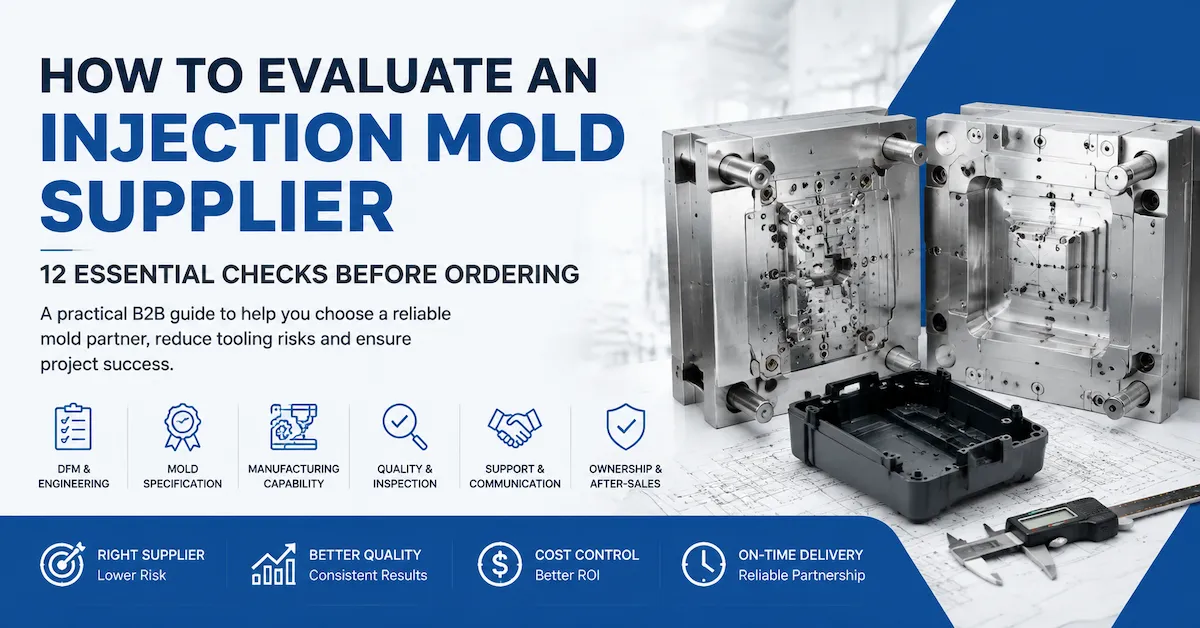 Injection mold supplier evaluation checklist