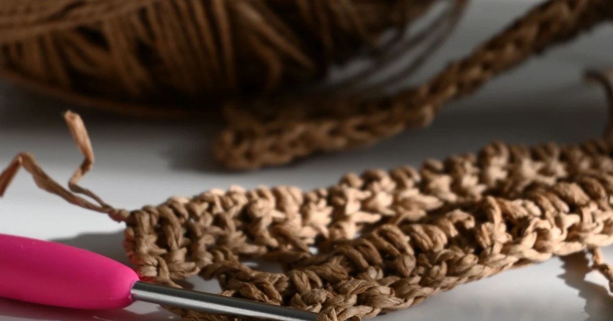 crochet kit manufacturer yarn hook pattern and first learning loop test