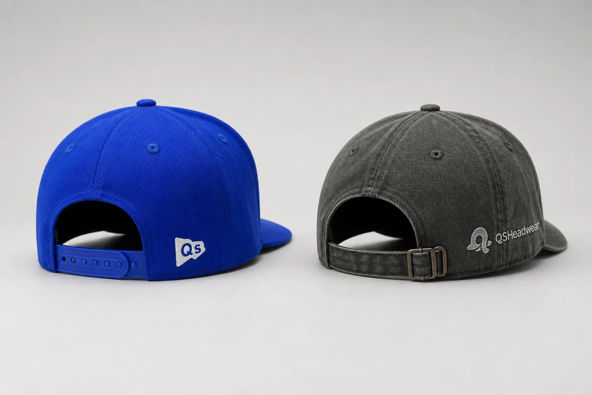 Snapback plastic snap and strapback buckle