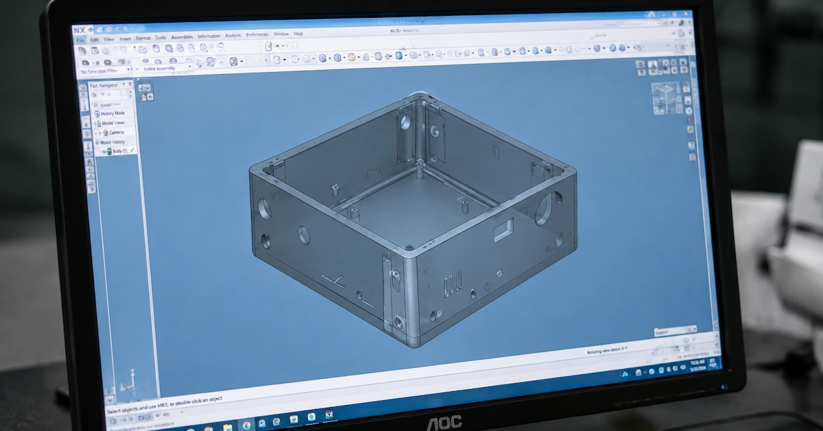 Plastic enclosure CAD design review