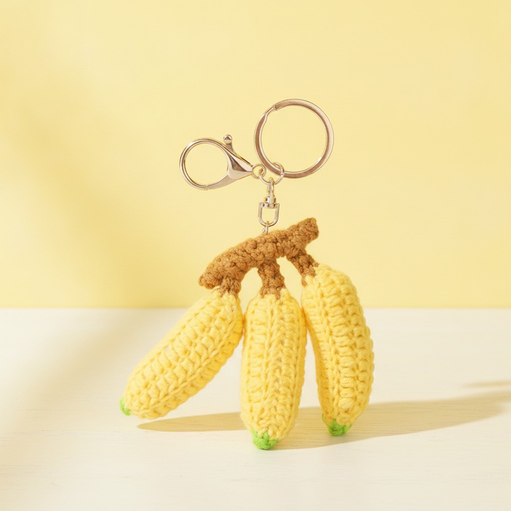 Crochet Keychain Banana