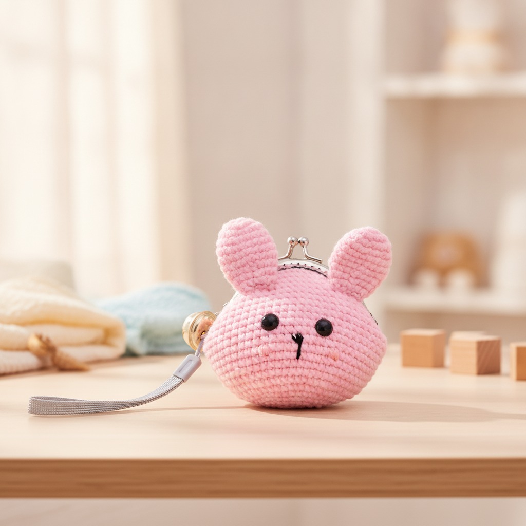 Crochet Clasp Pouch Rabbit