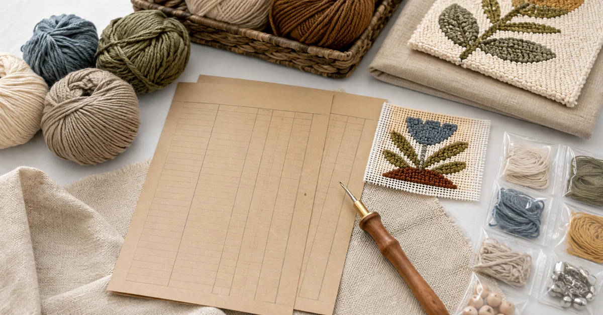 Count the Fiber Twice: Punch Needle Supplies Wholesale | Onehourcrafts