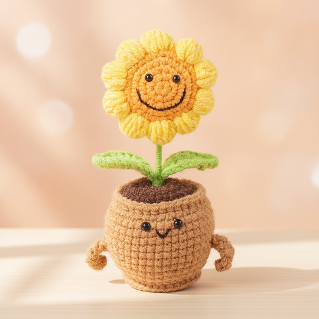 plante en pot crochetée en gros
