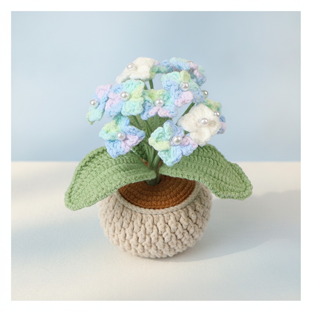 big crochet potted plant wholesale