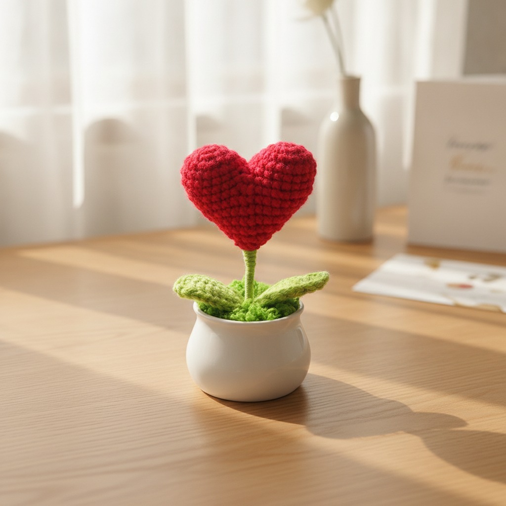 ミニかぎ針編み鉢植え植物卸売