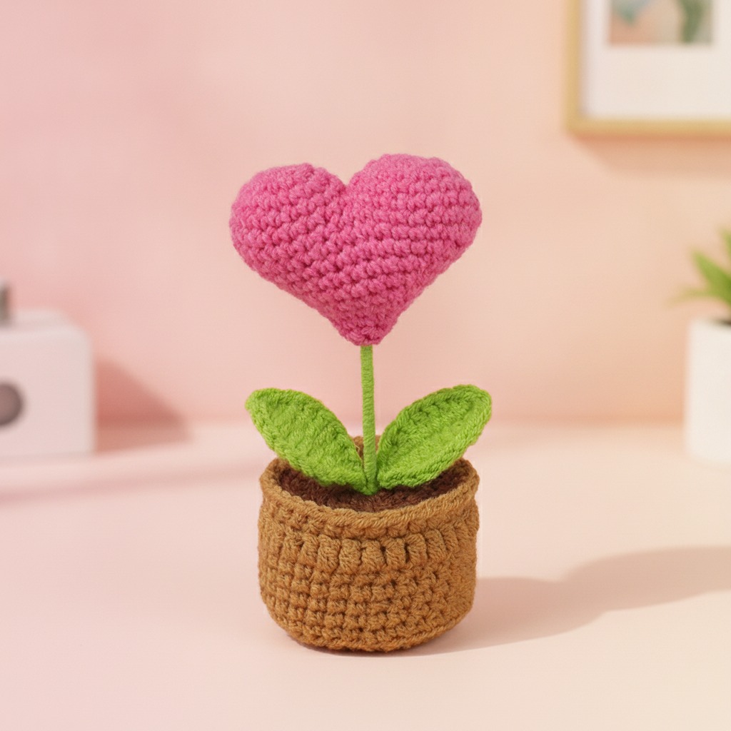 mini crochet potted plant wholesale