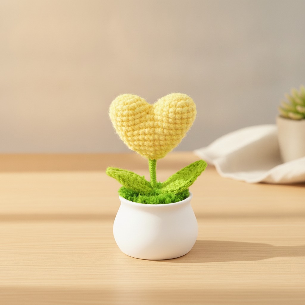crochet mini potted plant wholesale