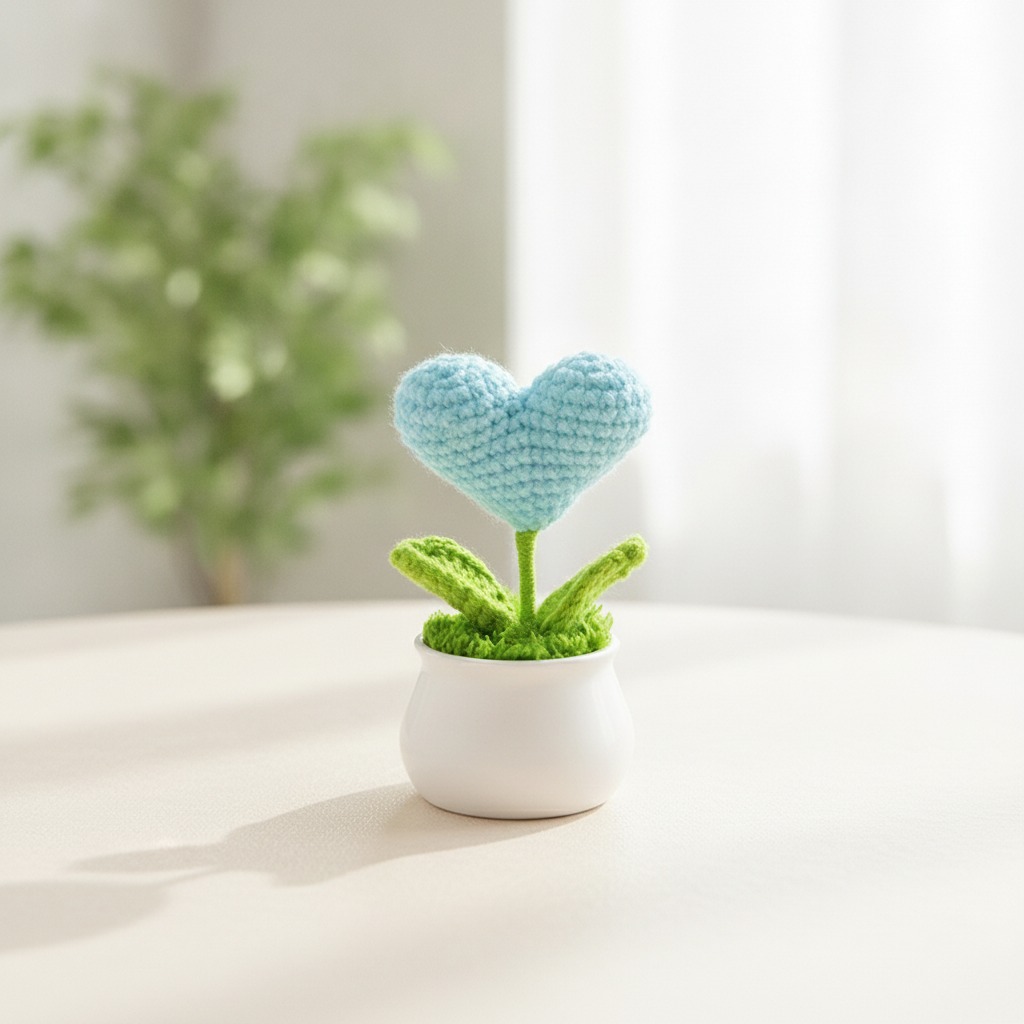 かぎ針編みのミニ鉢植え植物卸売