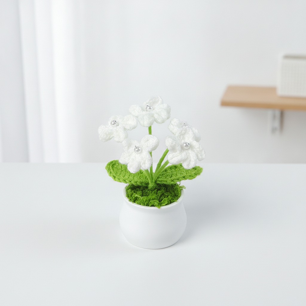 crochet mini potted plant wholesale