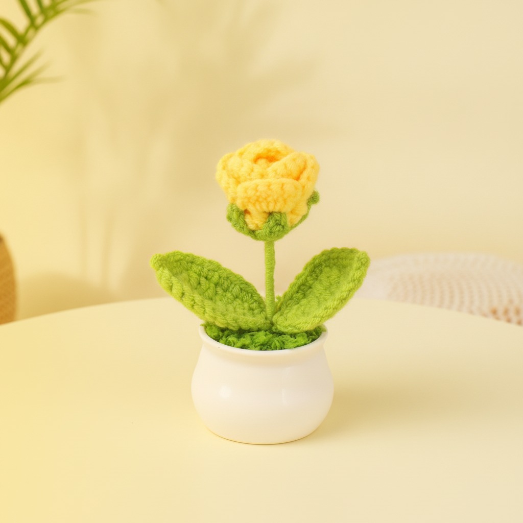 Miniplantas de ganchillo en maceta al por mayor