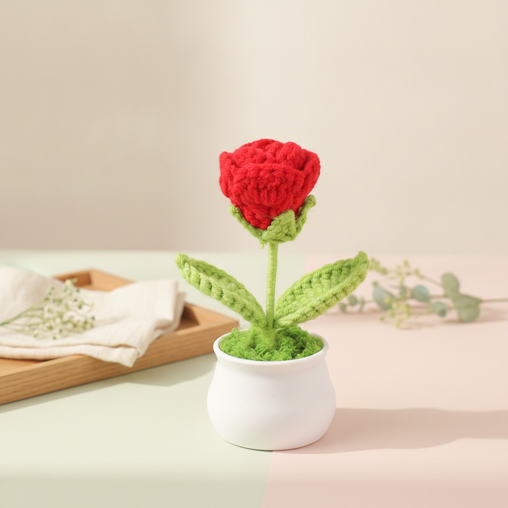 Miniplantas de ganchillo en maceta al por mayor