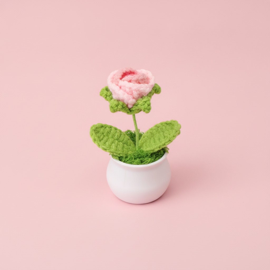 crochet mini potted plant wholesale