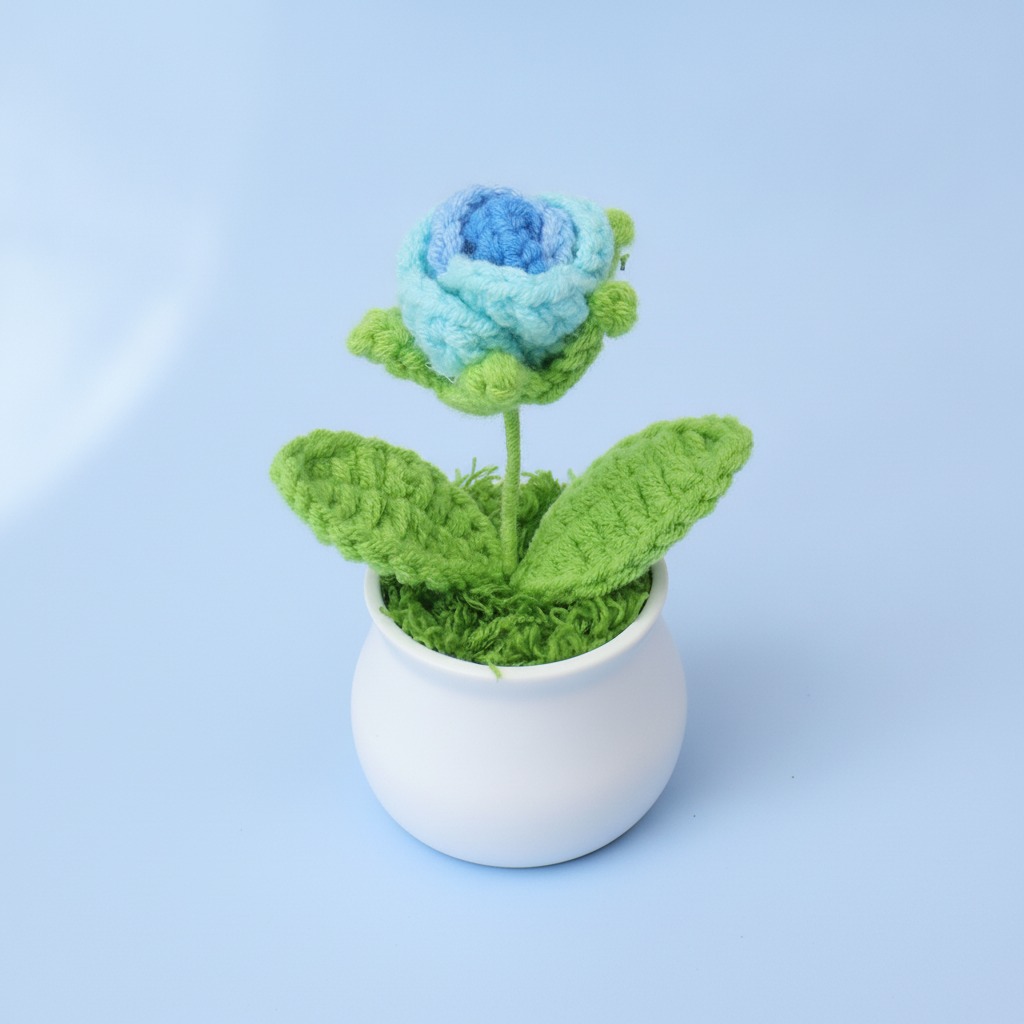 crochet mini potted plant wholesale