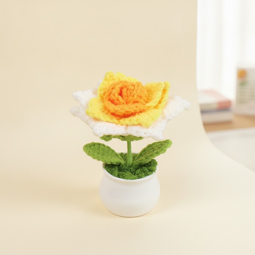 crochet mini potted plant wholesale