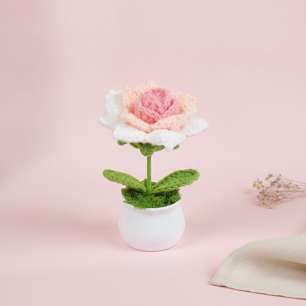 crochet mini potted plant wholesale