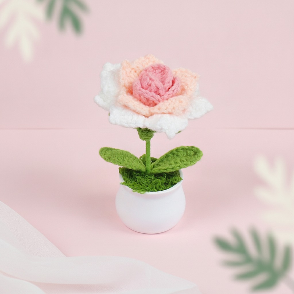crochet mini potted plant wholesale