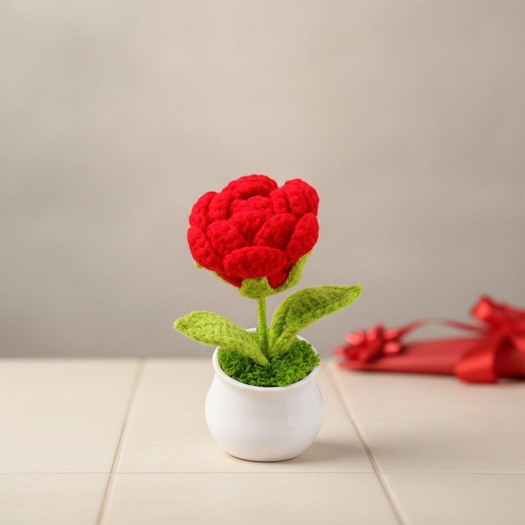 mini crochet plant decor bulk