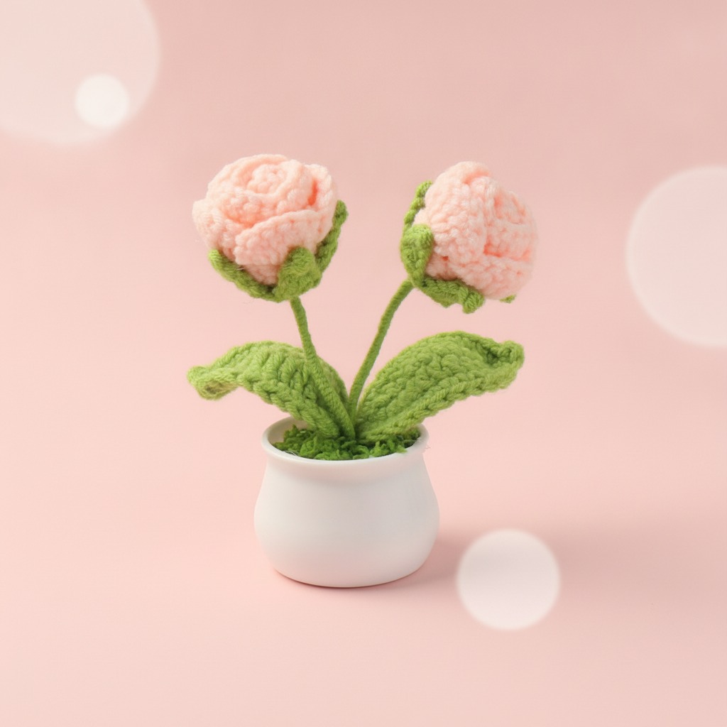 crochet mini potted plant wholesale