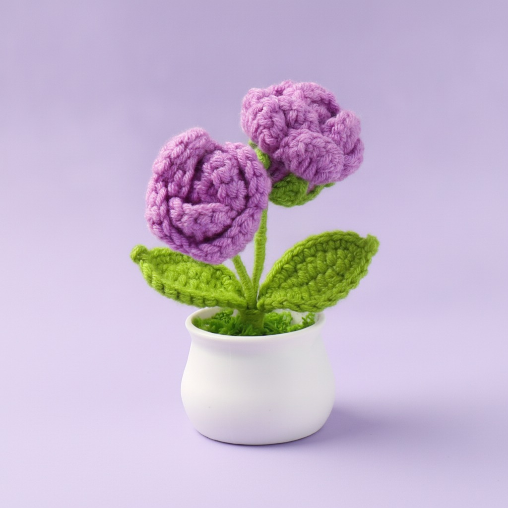 crochet mini potted plant wholesale
