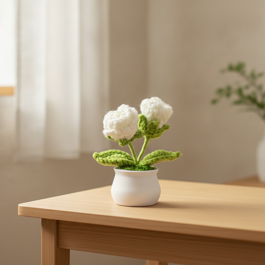 crochet mini potted plant wholesale
