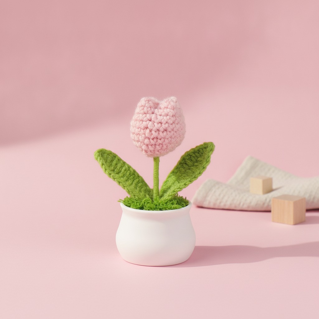 crochet mini potted plant wholesale