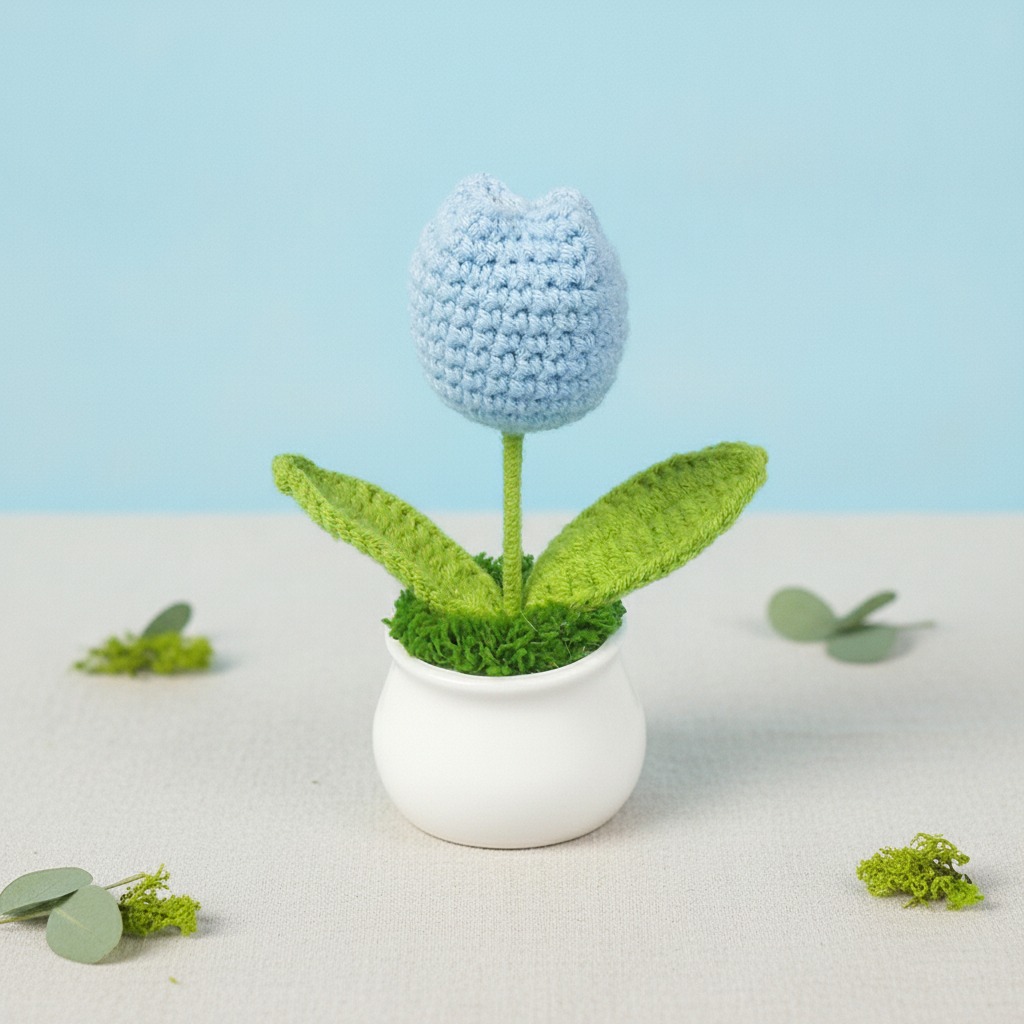 crochet mini potted plant wholesale