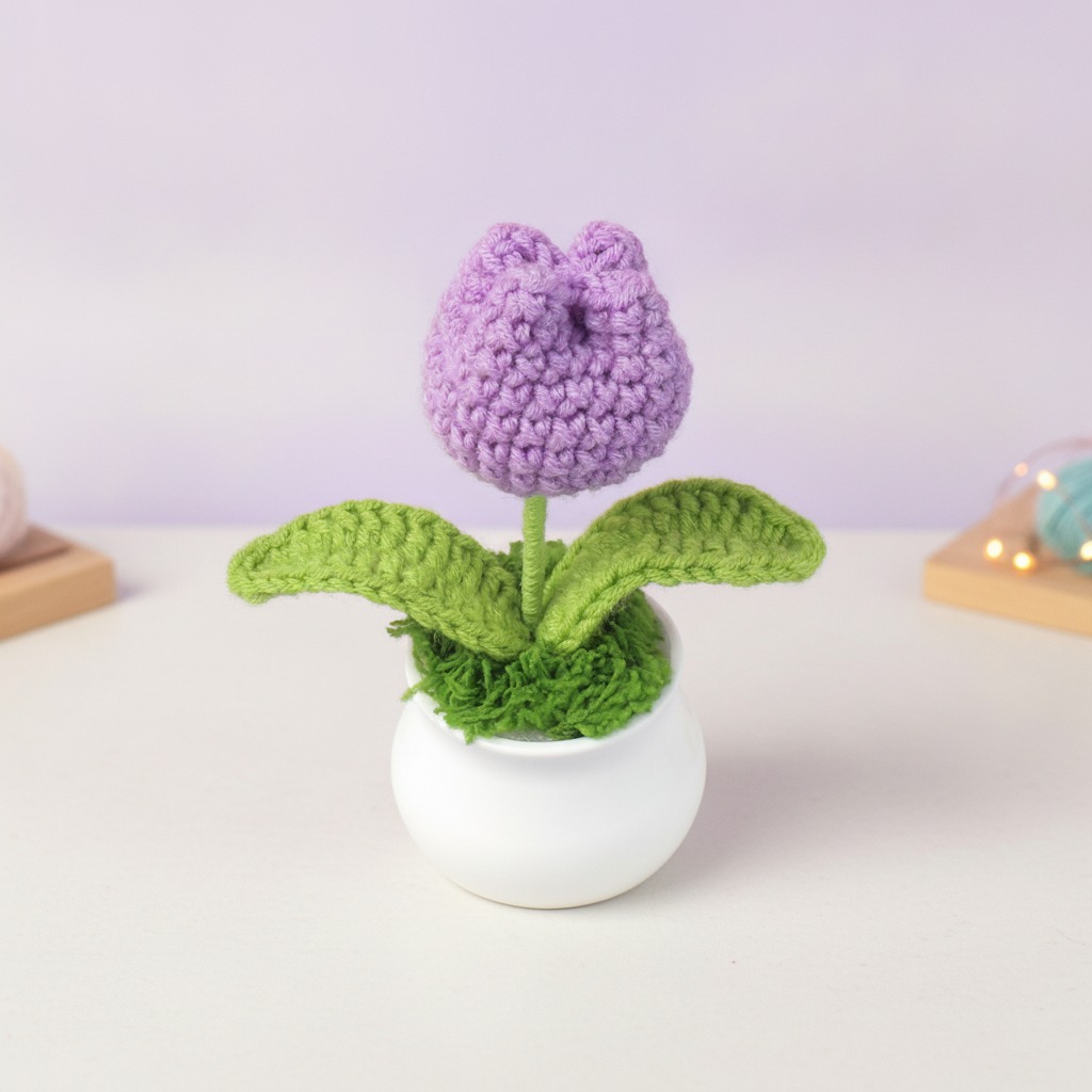 crochet mini potted plant wholesale