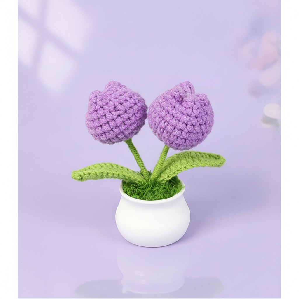 crochet mini potted plant wholesale