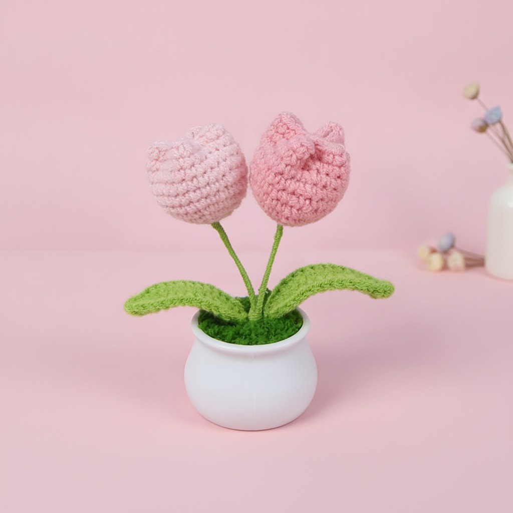crochet mini potted plant wholesale