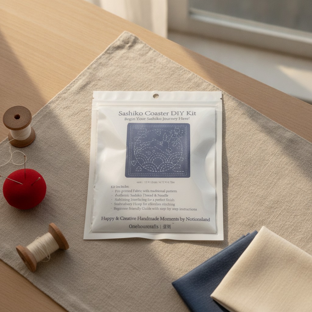 Kit de posavasos sashiko para hacer tú mismo (venta al por mayor)