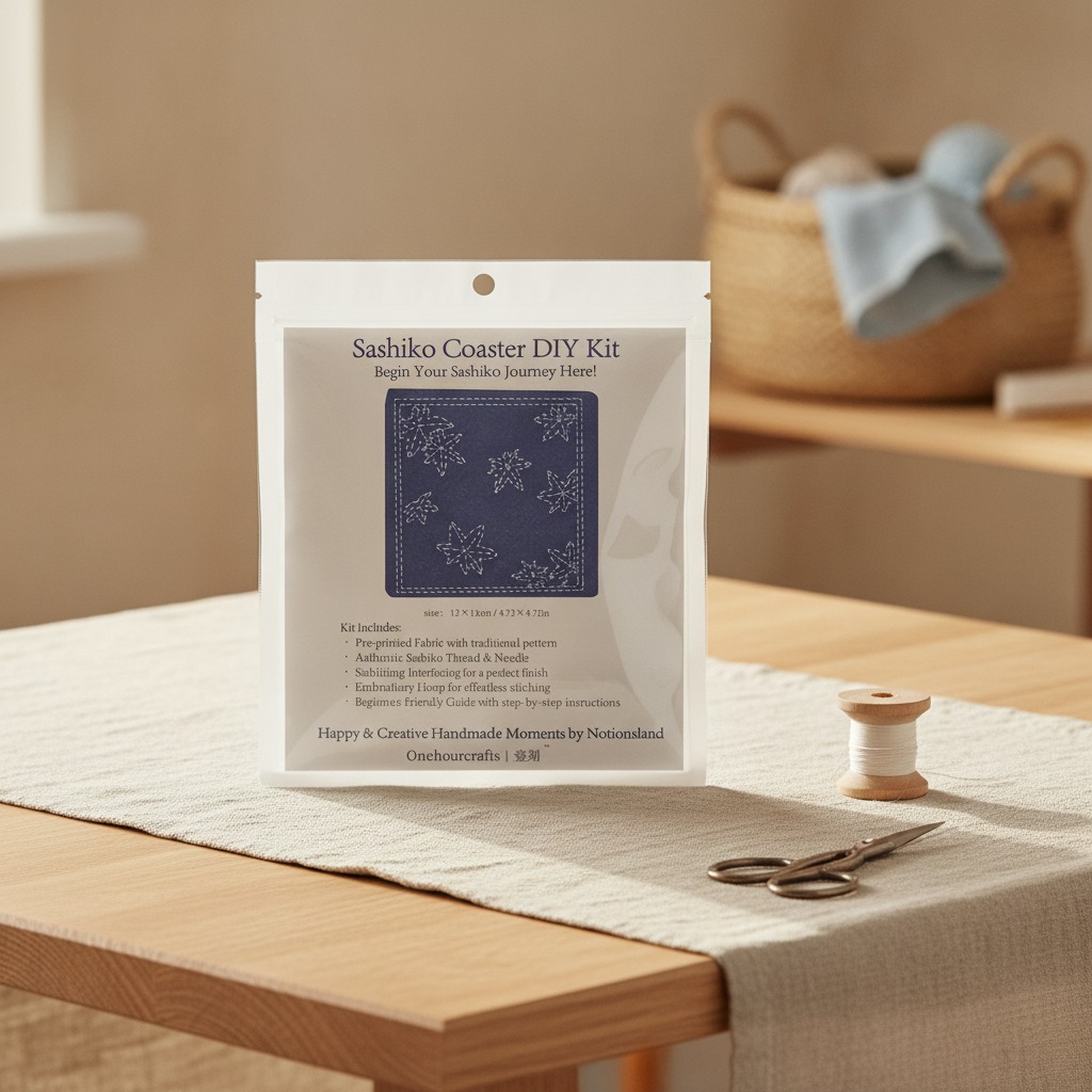 Kit de posavasos sashiko para hacer tú mismo (venta al por mayor)