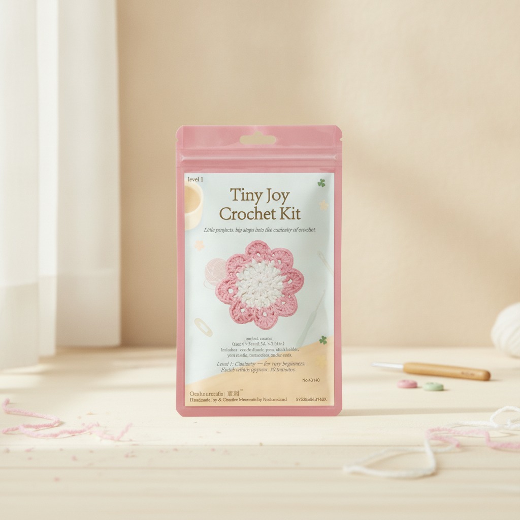 Kit de posavasos de ganchillo para principiantes