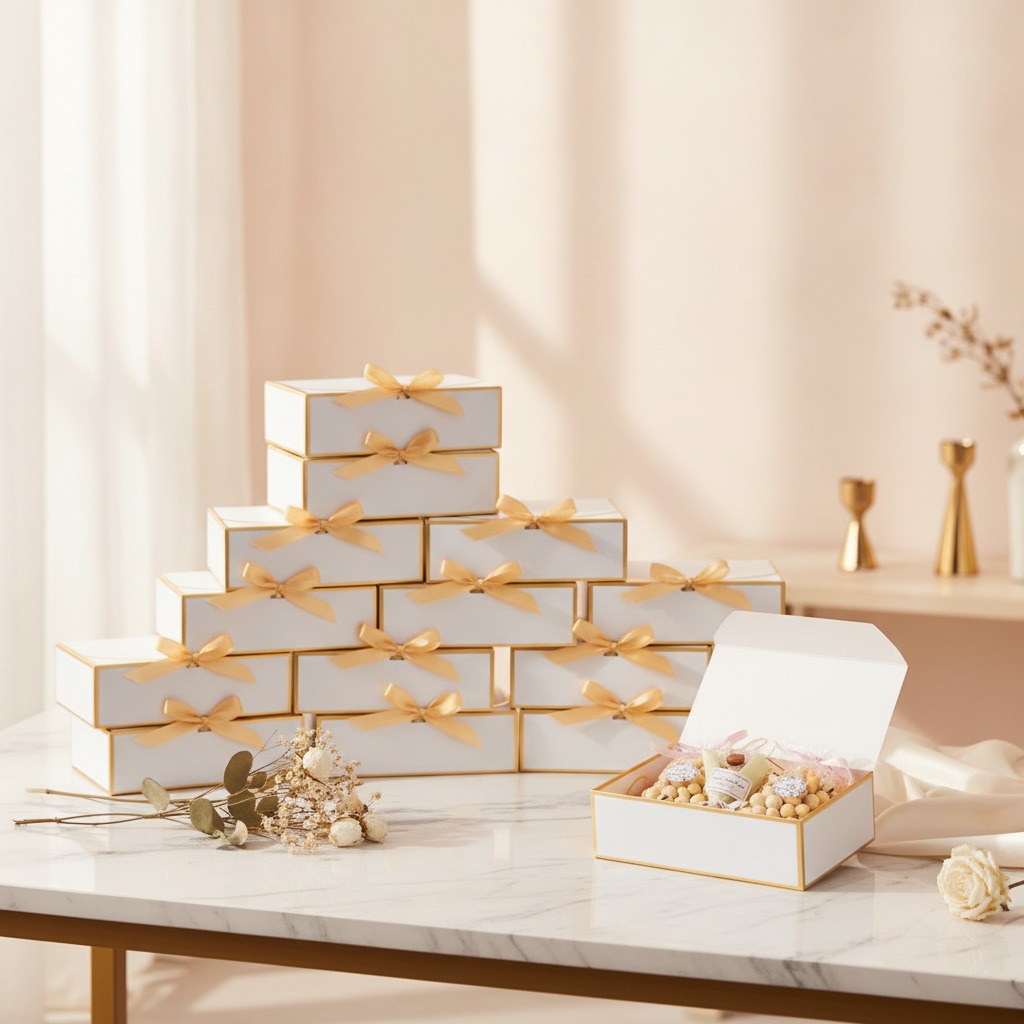 Custom White Paper Gift Box for Elegant Packaging