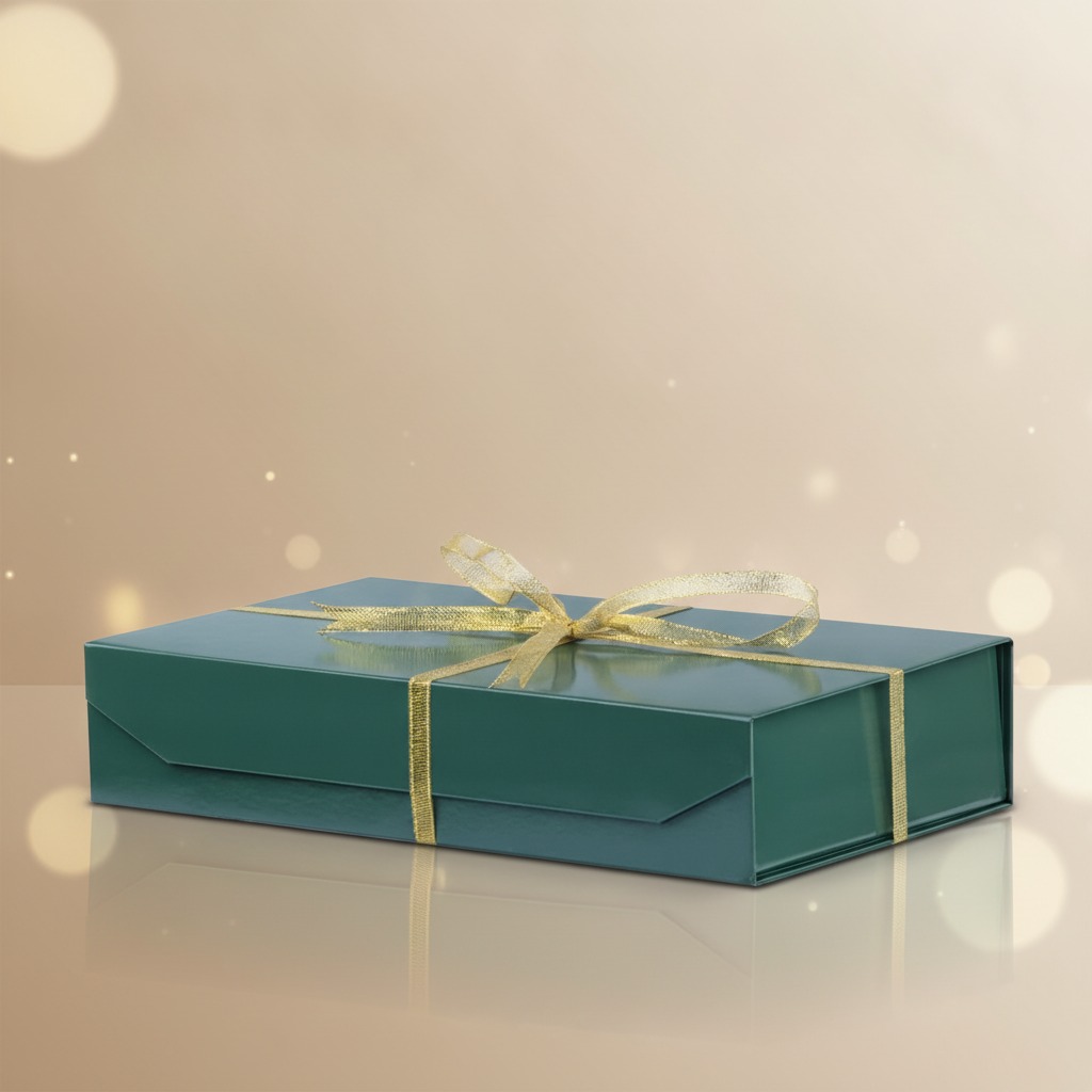 Custom Emerald Green Gift Box for Premium Presentation Packaging