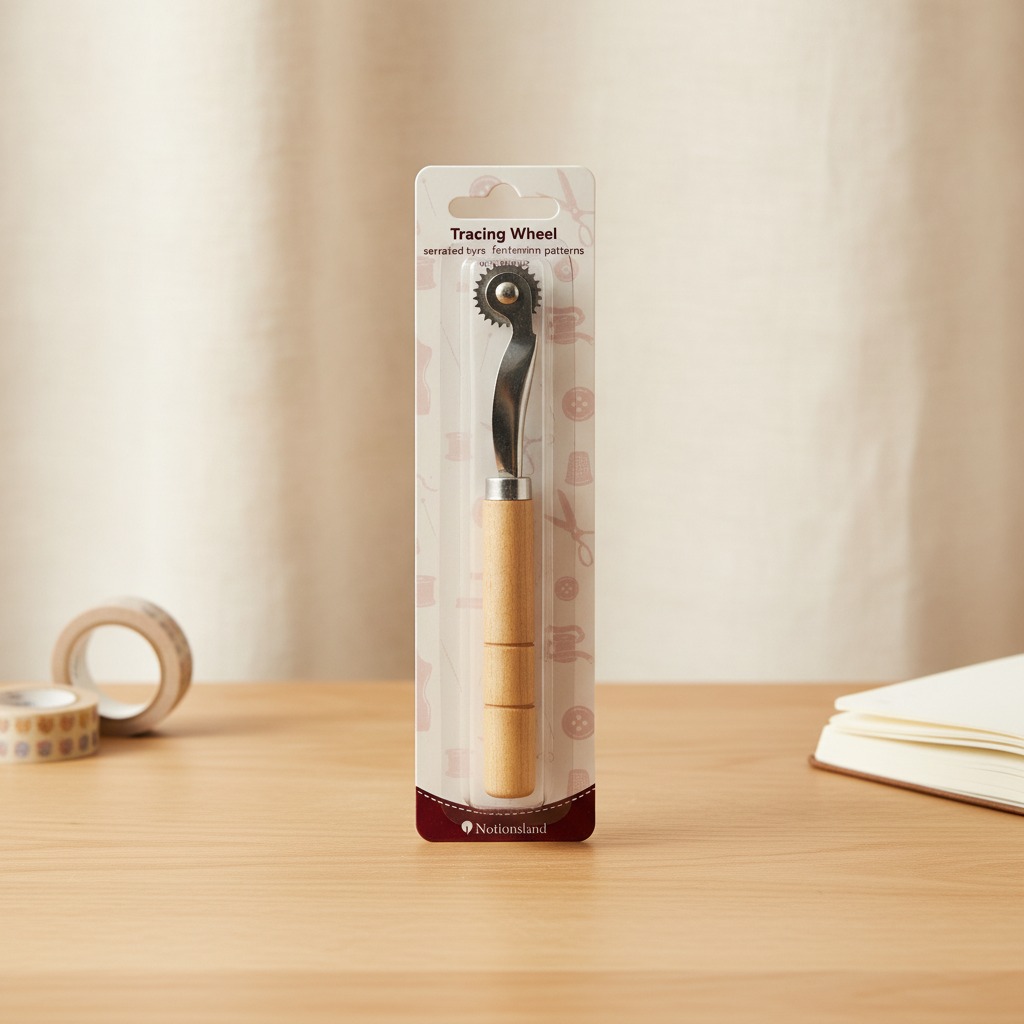 Serrated tailor's wheel