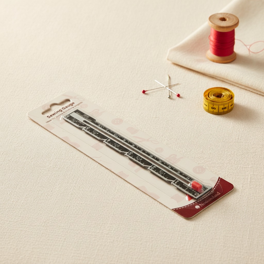 Adjustable seam gauge