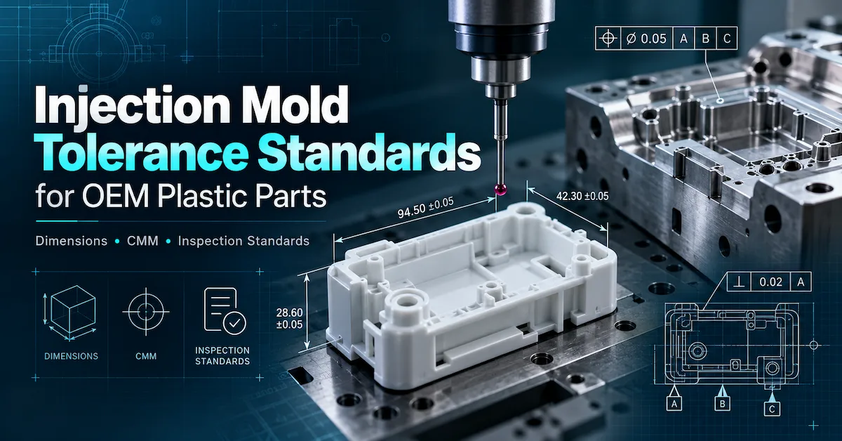 Injection Mold Tolerance Standards for OEM Plastic Parts: Drawing, CMM & Acceptance Guide