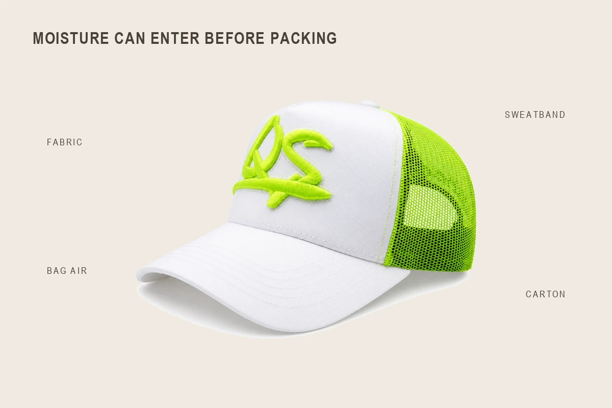Headwear moisture source diagnosis