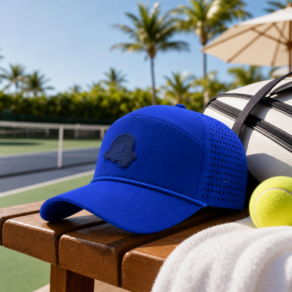 Cappellino da baseball a 7 pannelli con patch logo in silicone
