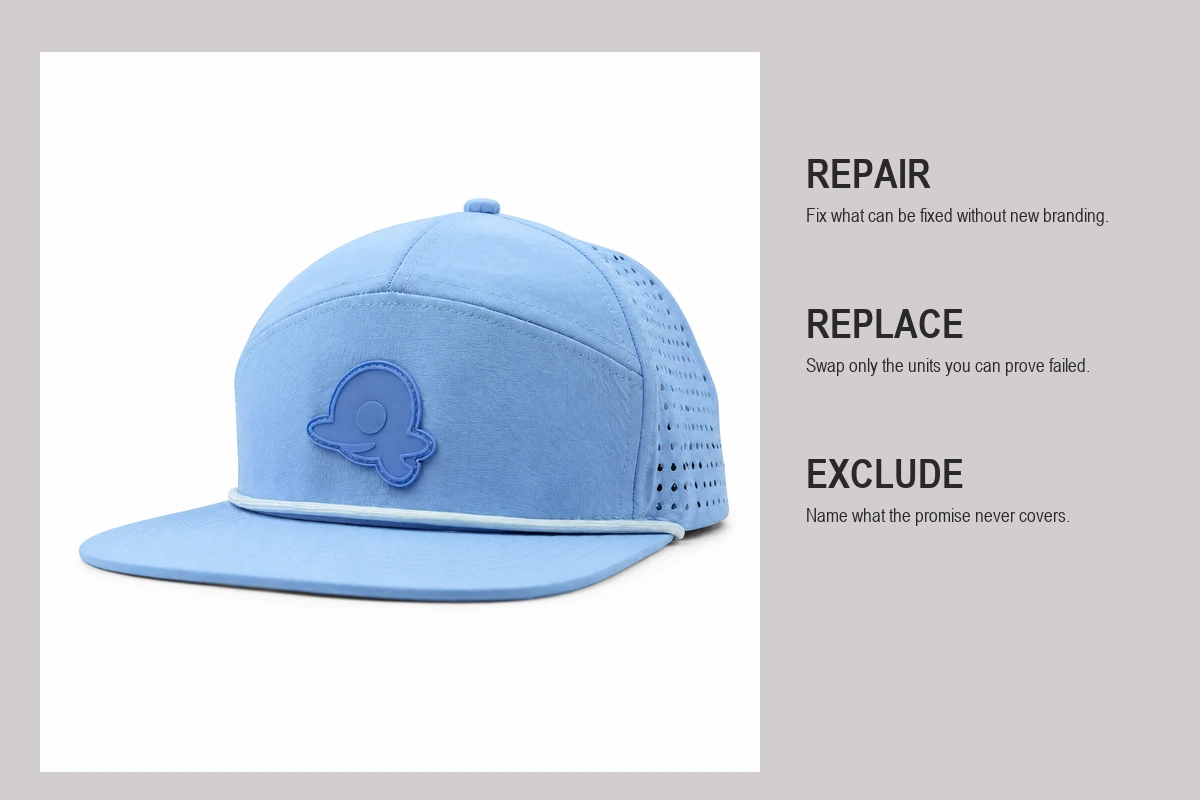 Cap after-sales remedy routes